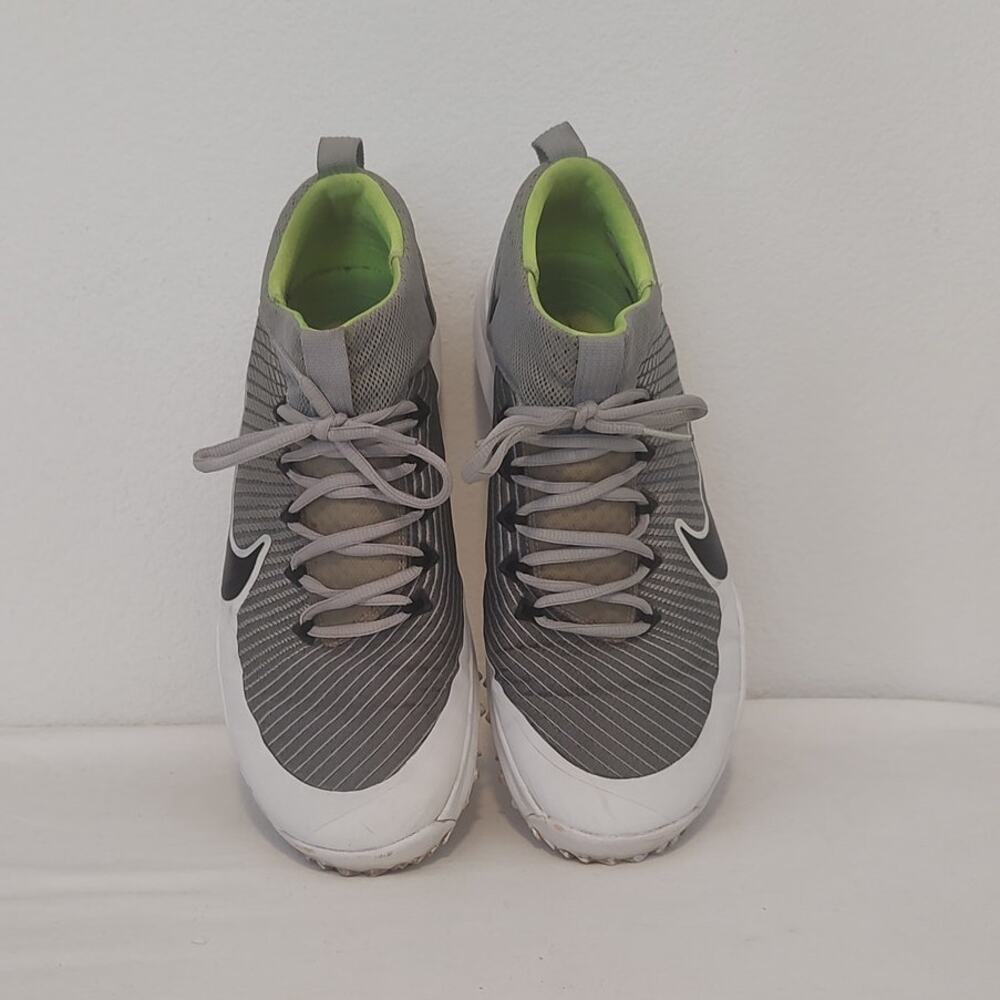 Nike FI Premiere Golf Shoes Mens Size 13 Metallic Silver/Volt/White # 835421-001